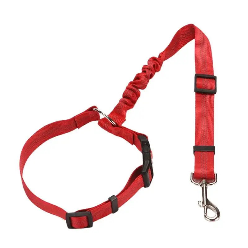 

Pet Car Seat Belt New Solid Two-in-one Dog Harness Leash Pet Car Seat Belt Back Seat Safety Belt Adjustable For Kitten Dogs