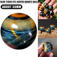 tiger eye quartz crystal healing ball dark yellow asian rare sphere 30mm for stones home decoration gift