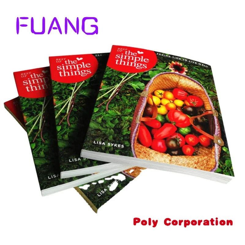 2023 High Quality Nutrition Recipe Book/cook book soft cover book printing services