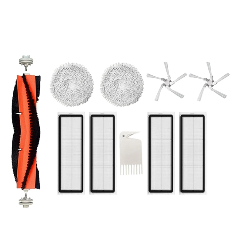 

10Pcs Mop Cloth Filter Main Side Brush For Xiaomi Dreame W10/W10 Pro Vacuum Cleaner Robot Parts Household Cleaning Kit