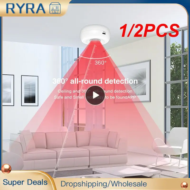 

1/2 шт. беспроводной инфракрасный датчик движения Tuya ZigBee WiFi PIR 360 детектор безопасности Противоугонная сигнализация датчик человеческого тела дистанционное управление через приложение