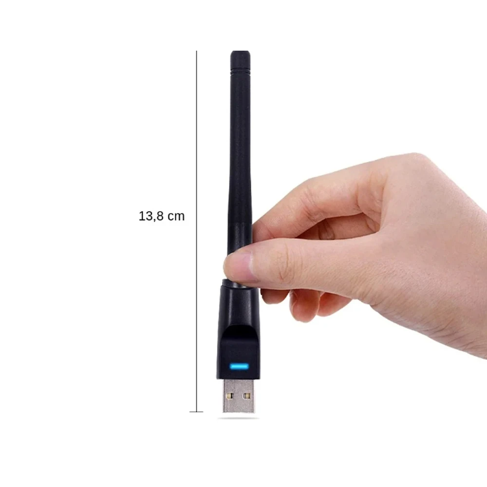Фото USB-адаптер Wi-Fi 150 Мбит/с MT7601, 2,4 ГГц, беспроводная сетевая карта 802.11 b/g/n, Wi-Fi-приемник, LAN-донгл для ТВ-приставки RTL8188 №1