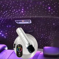car optic fiber lighting smart 6w fiber light engine rf touch remote control effect ceiling room lights silve lamp led rgbw red