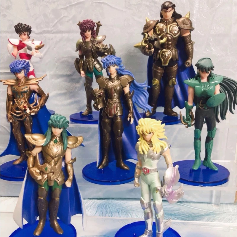

Japan Classic Anime Saint Seiya Figurine Rare Shiryu Hyoga Seiya Action Figure Model Toys Gift Ornaments Collection Series