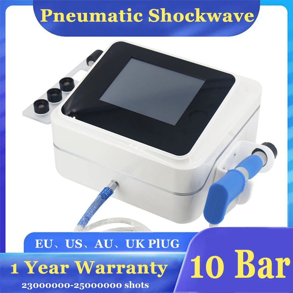 

Professional Pneumatic Shockwave Therapy Machine 10 Bar Leg Muscle Pain Relief Health Care Massage Gun Shock Wave Equipment