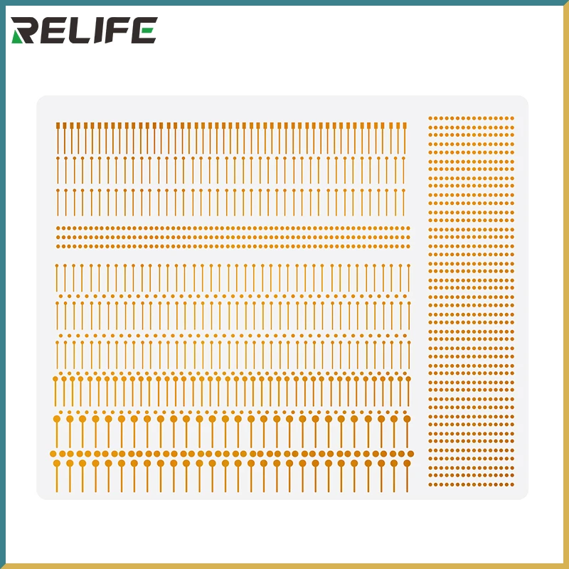

RELIFE RL-007GA Dot Repairing Solder Lug Spot Soldering Pad for iPhone Welding Board Fly Wire Flywire IC Repair Fix 1400 Dots