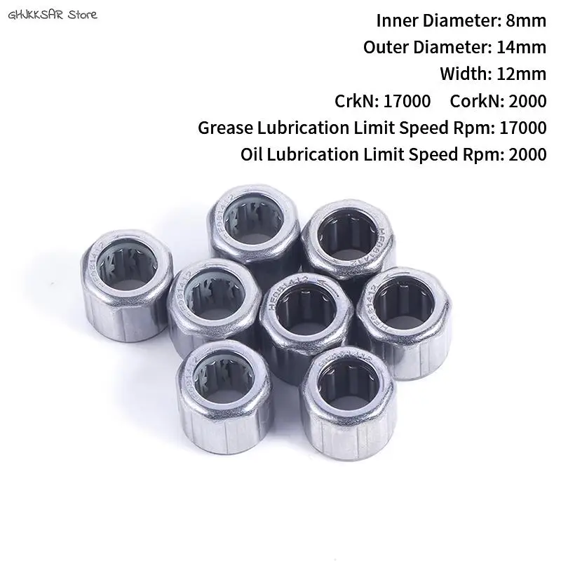 

New Spin Mop Replacement Part Eight-Square Octagon One Way Drawn Cup Needle Bearing / Clutch Rod Ends Silver Color