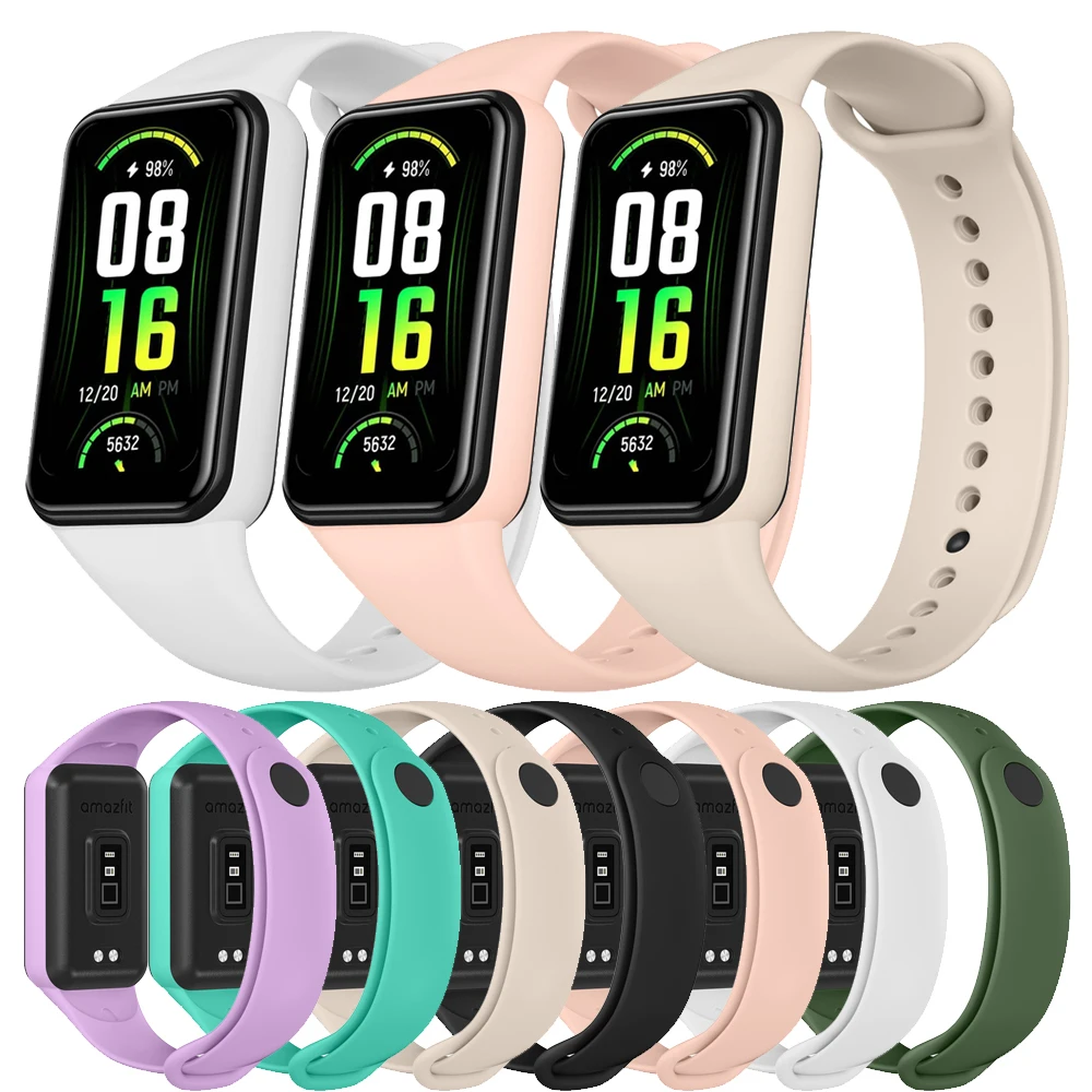 

Candy Color Strap For Huami Amazfit Band 7 Band Silicone Sport Bracelet For Huami Amazfit Band 7 Strap Wristband Replacement