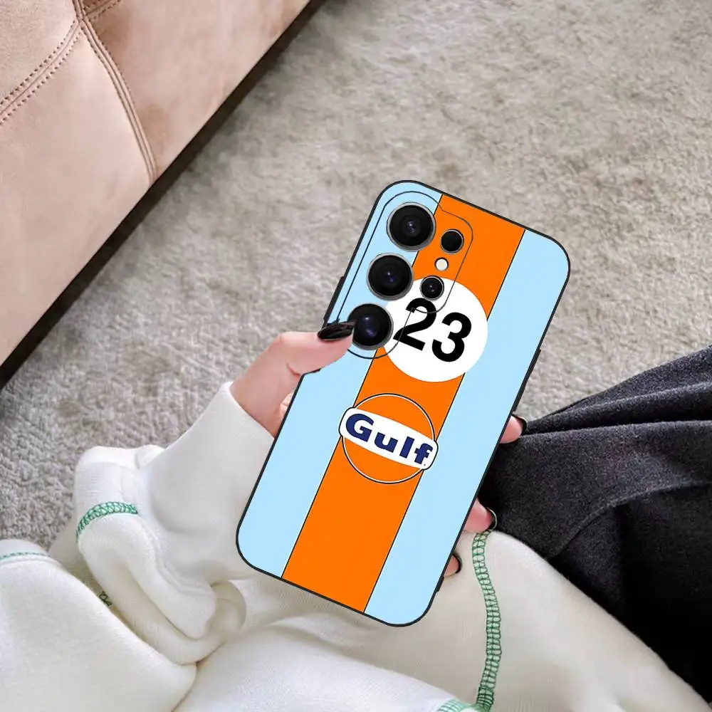 Фото Чехол для телефона с логотипом G-Gulfs Racing Car для Samsung S 24 Fe 25 Ultra Plus 20 Lite 21 30 22 23 24 22 Ultra 5G Fundas №5