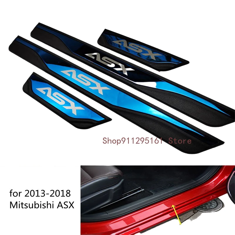 

Стайлинг автомобиля для Mitsubishi ASX 2013-2018 ABS накладка из нержавеющей стали защита для заднего бампера порога