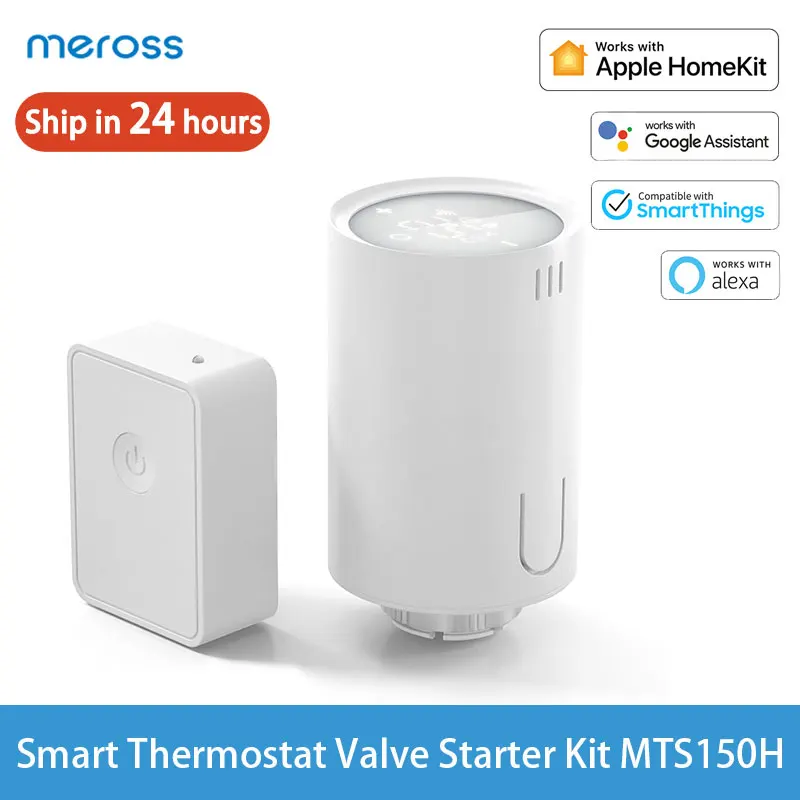 Meross умный термостат клапан стартовый комплект MTS150H Голосовое управление