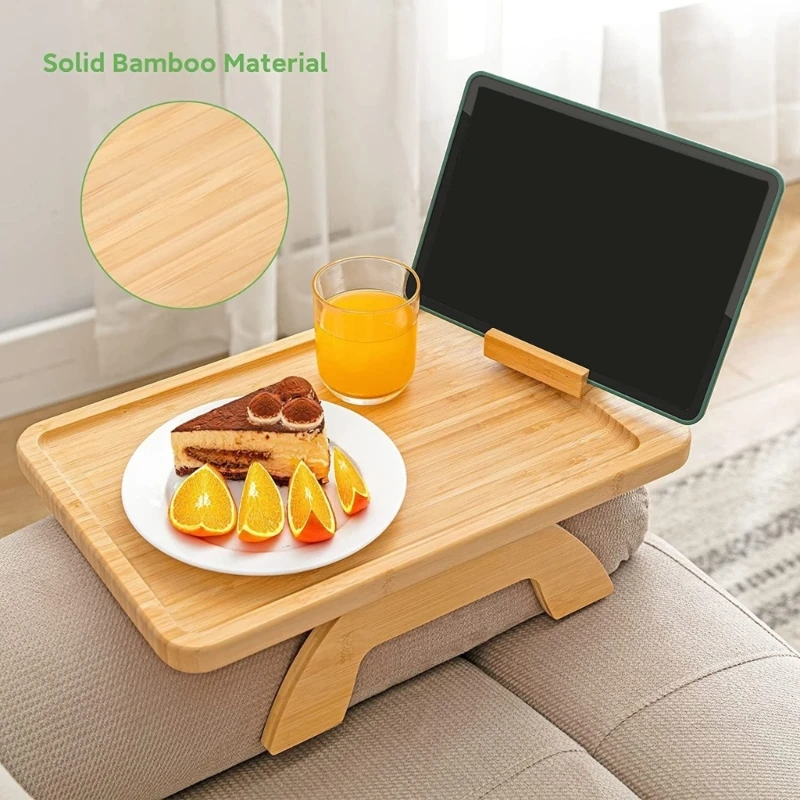 

Sofa Armrest Tray, Couch Arm Table Clip On Tray Sofa Table, Portable Stable Sofa Clip Tray, Folding Table TV Tray R7UB