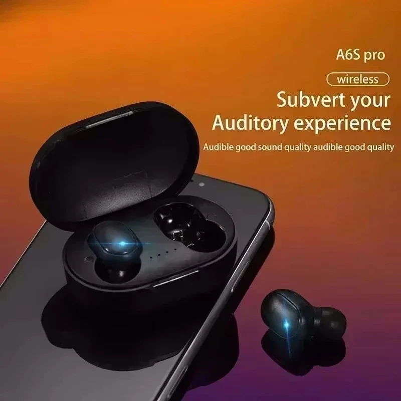 Беспроводная Bluetooth-гарнитура с микрофоном TWS A6S