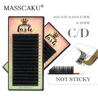 masscaku classic 16 lines faux mink lashes cccddd curl natural soft individual false eyelash extension makeup tools