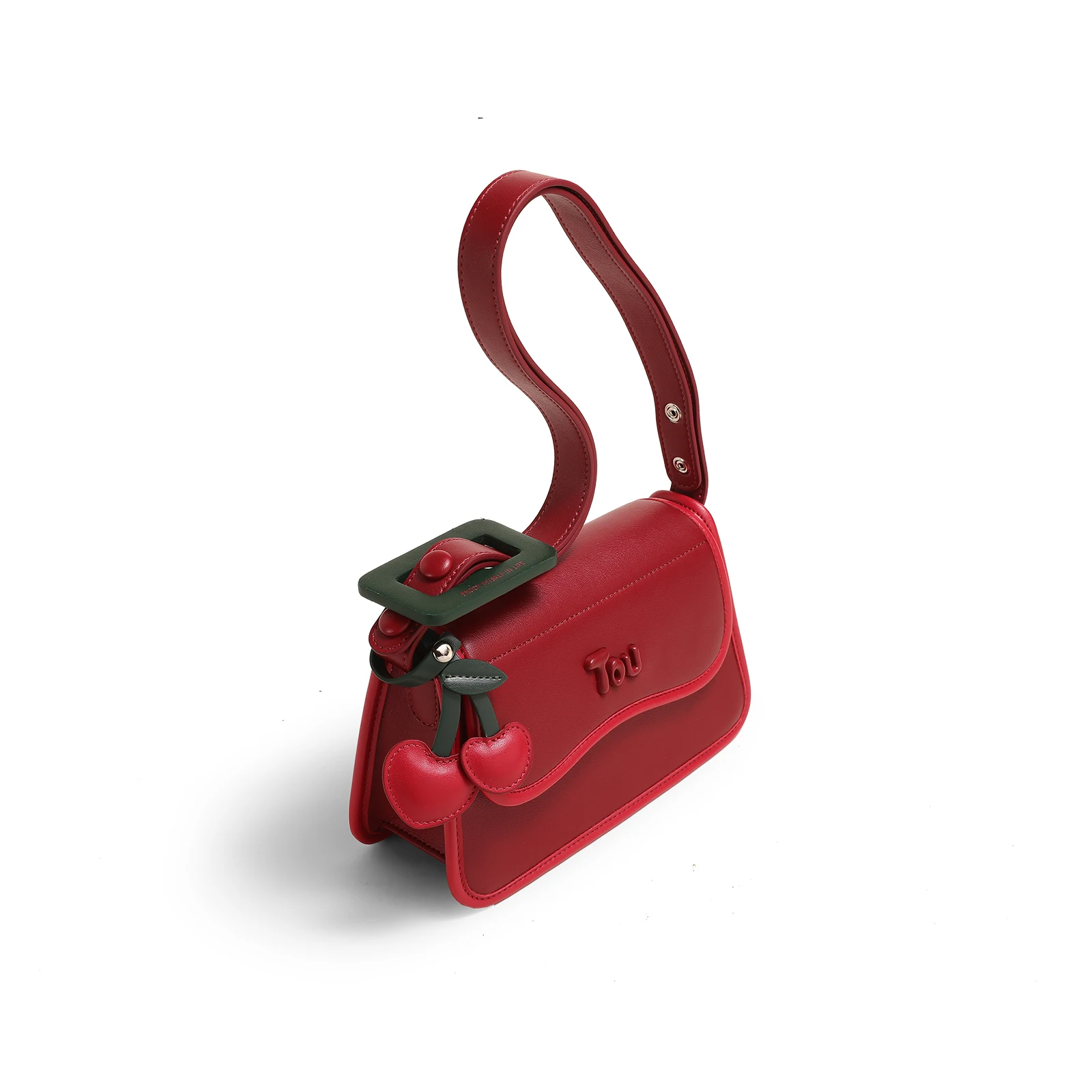 TOUTOU оригинальная маленькая квадратная сумка Cherry для женщин рождественский