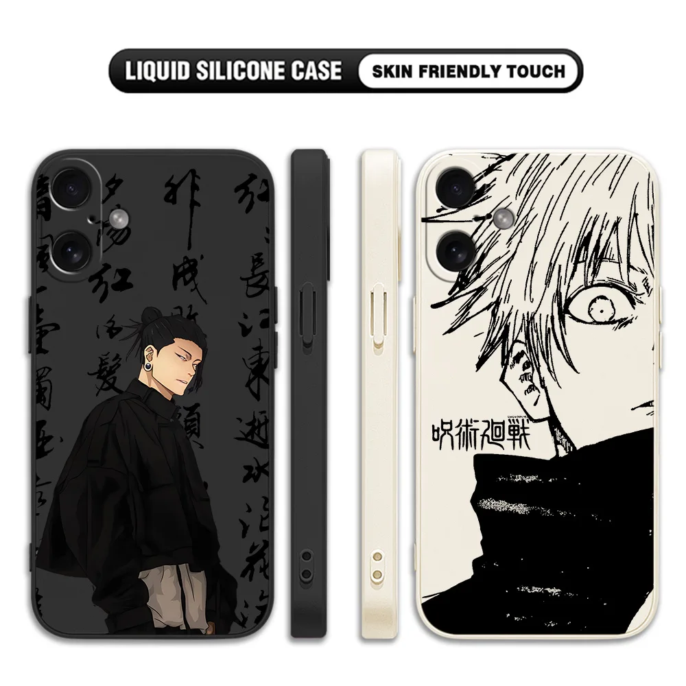 Чехол для телефона Anime Jujutsus Kaisens Xiaomi Redmi 14C K60 13C 12 10 A1 A2 10C 12C K40 9 9T 9A 8 K30 4G 5G задняя