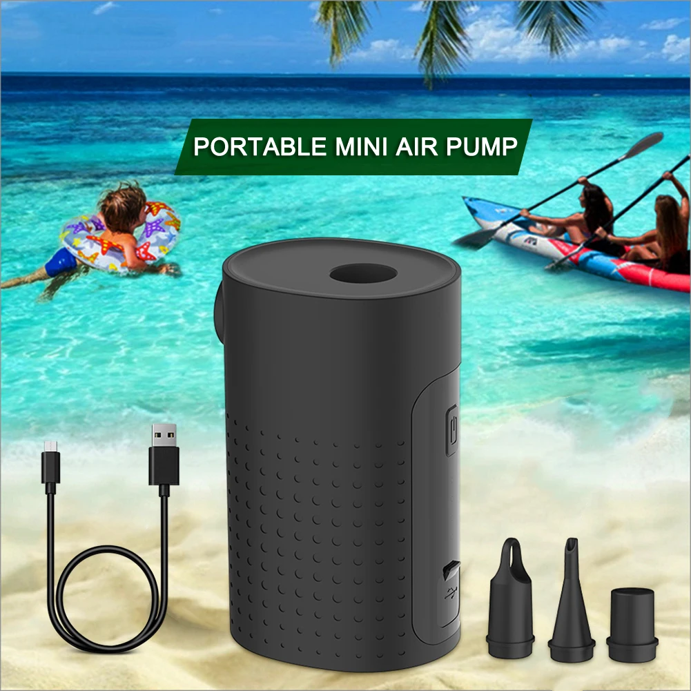 

Rechargeable Air Pump Inflator 7.4V Portable Wireless Deflator Air Pump for Kayak Inflatable Air Mattress Swimming Rings Boat