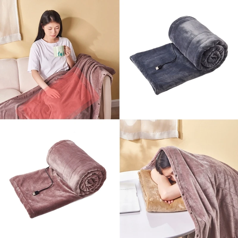 

Электрическое одеяло с подогревом, шаль с USB-подогревом для дома, офиса, улицы, 87HA