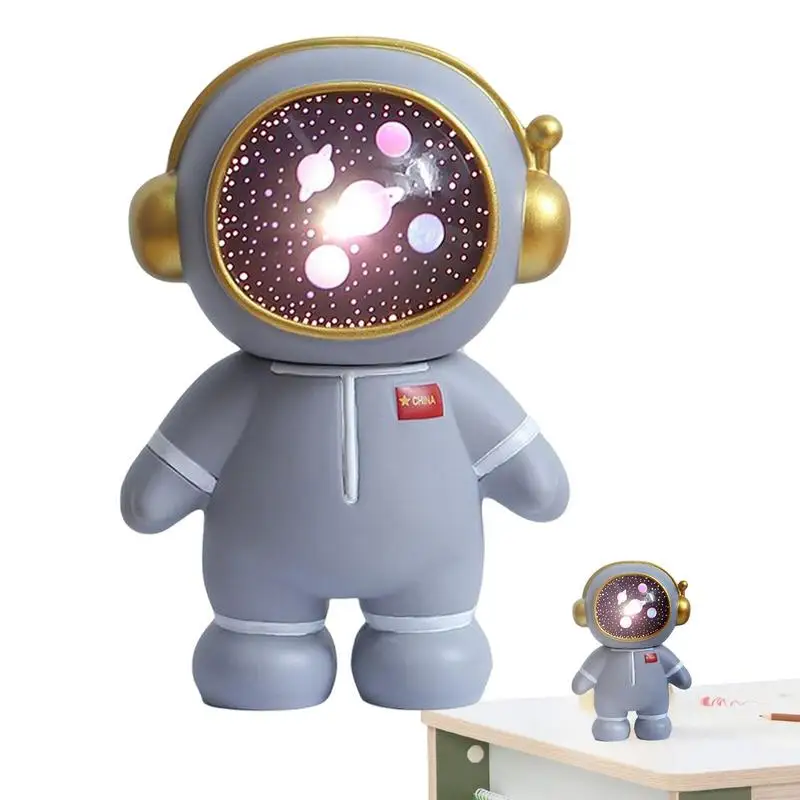 

Creative Children's Astronaut Night Light Piggy Bank Graduation Season Gifts Astronaut Home Ornament Children's Luminous Toys