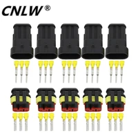 5 sets 3 pin 1 5 connectors dj7031 1 5 waterproof electrical wire connector plugxenon lamp connector automobile connector