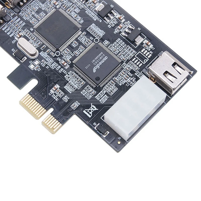 PCI-E 1X IEEE 1394A 4-портовый (3+1) Адаптер для карты Firewire 1394 A Pcie PC + металлическая карта