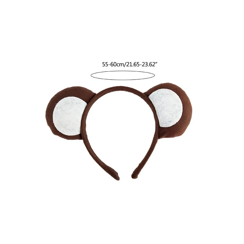 Cute Monkey Ears Hairband Cartoon Animal Anti-slip Makeup Headdress images - 6