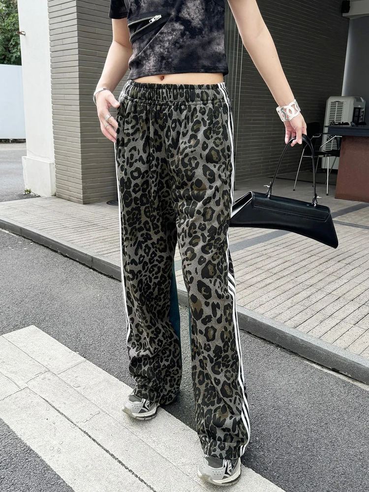 Женские джинсы с леопардовым принтом NYFS свободные в европейском и американском