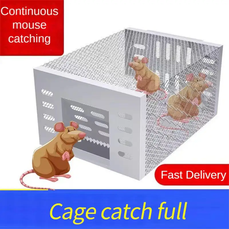 Strong Adhesive Rat Stickers New Rat Catching Cage For Rodent Control, Household Automatic Indoor Mouse Continuous Circulation,