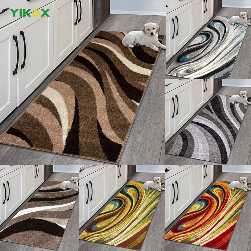 

Anti-Slip Kitchen Carpet Geometric Patterns Printed Entrance Doormat Floor Mats Carpets for Living Room Bathroom Mat Rugs