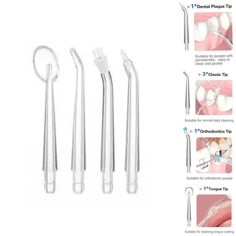 

4 pcs/set Replaceable Oral Dental Nozzles for Oral Irrigator