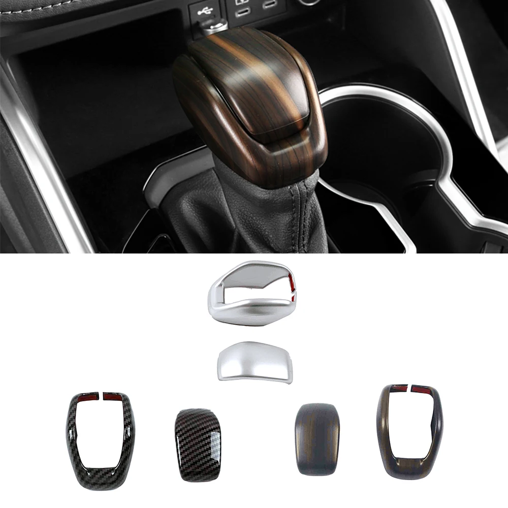 

For Toyota Highlander 2022 Interior Accessories Center Console Gear Shift Lever Knob Cover Trim Color Modify Change Sticker