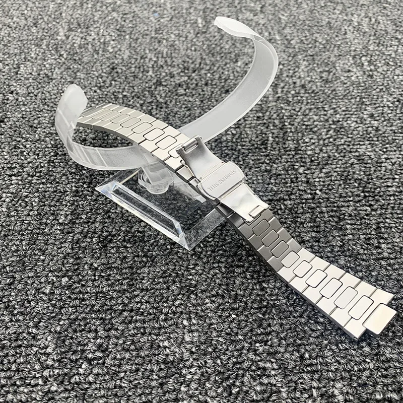 Ремешок для часов серии Nautilus выпуклый ремешок рта из твердой стали 316L браслет с