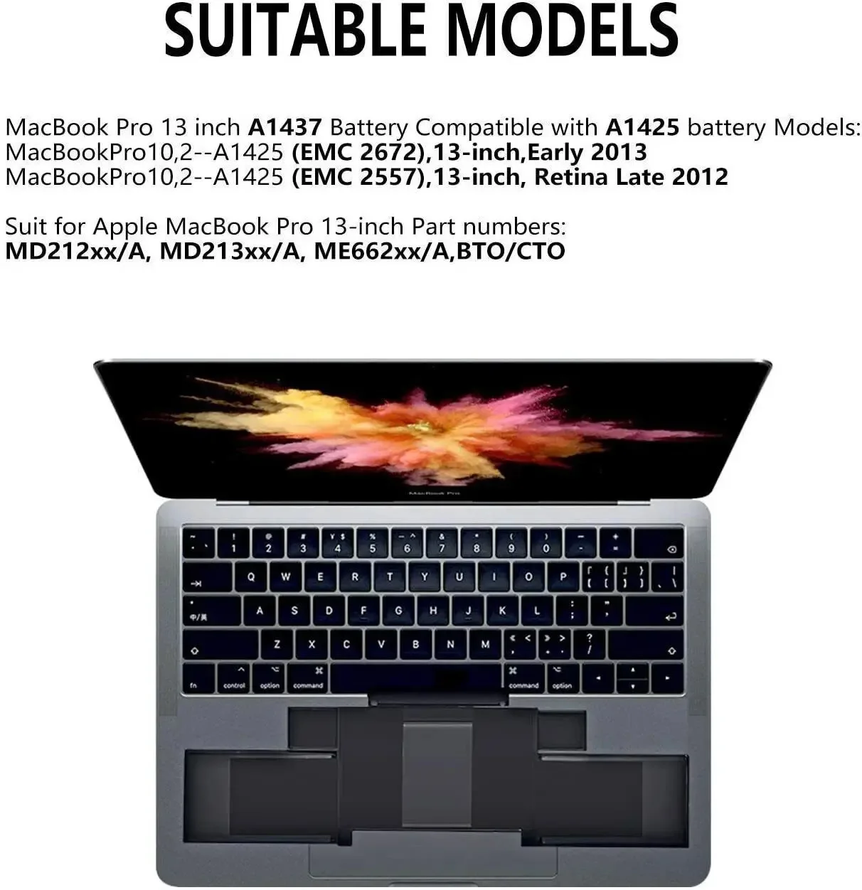 Фото Новый аккумулятор A1437 для Apple MacBook Pro Retina13, A1425, конец 2012, Ранняя 2013 №4