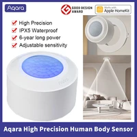 aqara high precision human sensor body motion sensor zigbee 3 0 wireless movement connection ipx5 waterproof work with homekit