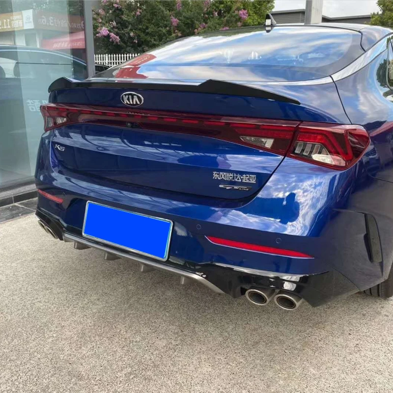 Спойлер для KIA K5 optima 2020 2021 высокий АБС-пластик глянцевый черный задний багажник