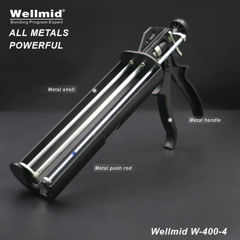 Металлический Клеевой пистолет для 375 мл 4:1 Раздельный тип стандартное