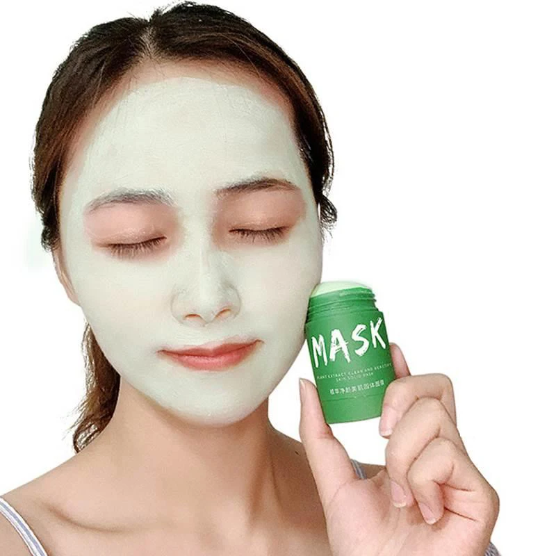 

Маска с зеленым чаем для девушек, маска для глубокой очистки грязи, маска для контроля жирности, маски против прыщей, баклажанов, очищающая Б...