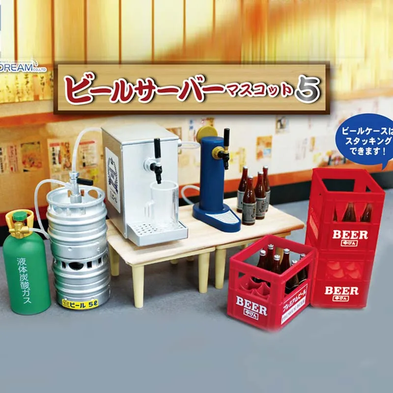

Japanese Genuine J.DREAM Gashapon Capsule Toys Bar Beer Machine P5 Beer Box Wine Beater Miniature Model Ornaments