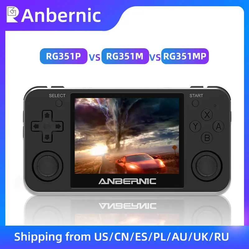 

RG351MP ANBERNIC Retro game RG351M Video games game console ps1 game 64bit opendingux 3.5 inch 2500+ games RG351P