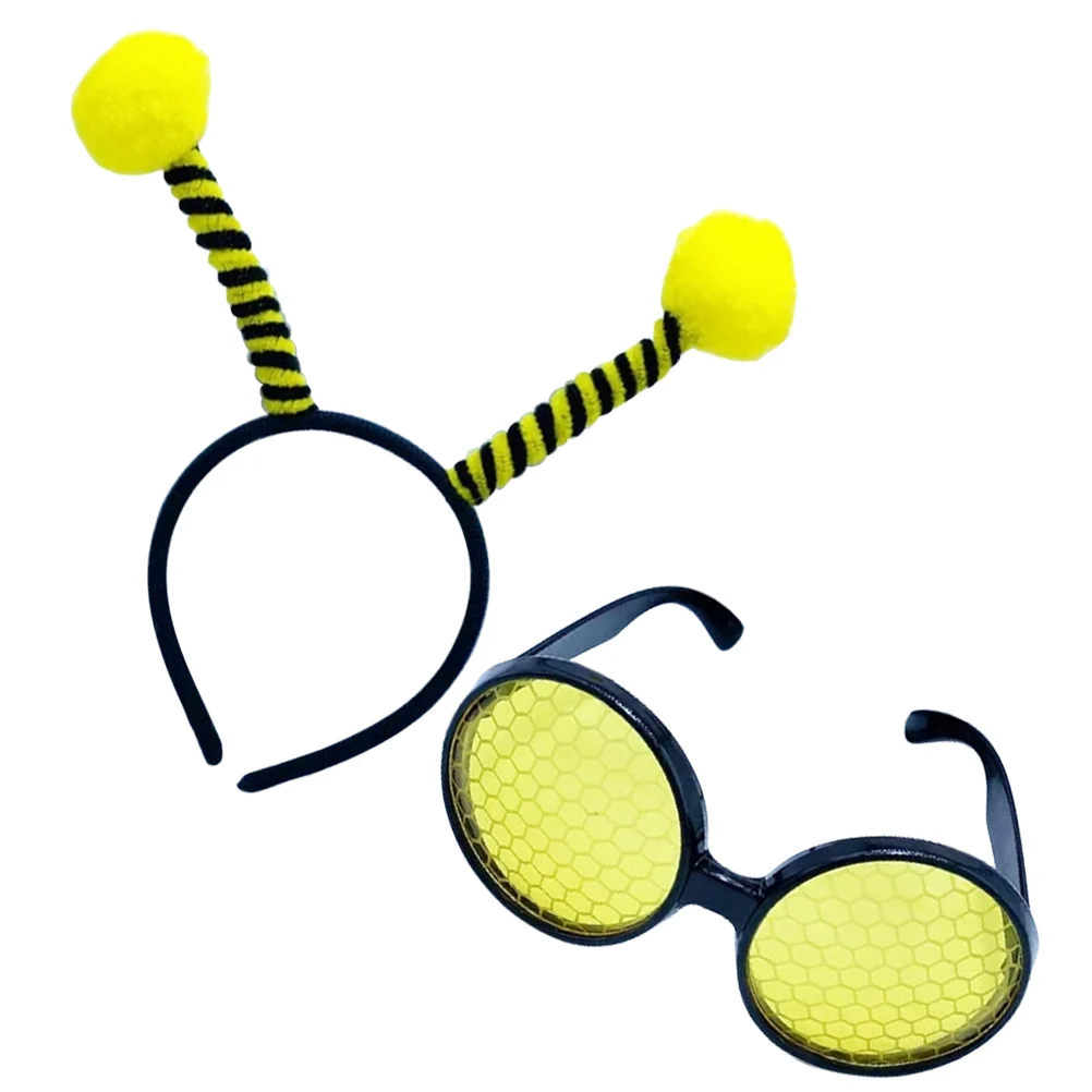

Bee Headband Glasses Costume Prop Props Party Ornaments Cloth Adults Sunglasses Cosplay Hairband Kids Miss