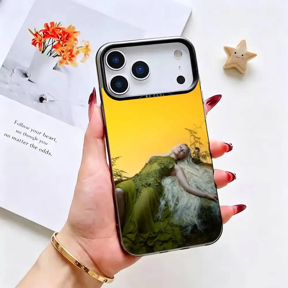 Фото Чехол для телефона Singer Z-Zara Larsson Venus серебристого цвета для iPhone 17 16 15 14 13 12 11 Pro Max Plus №4