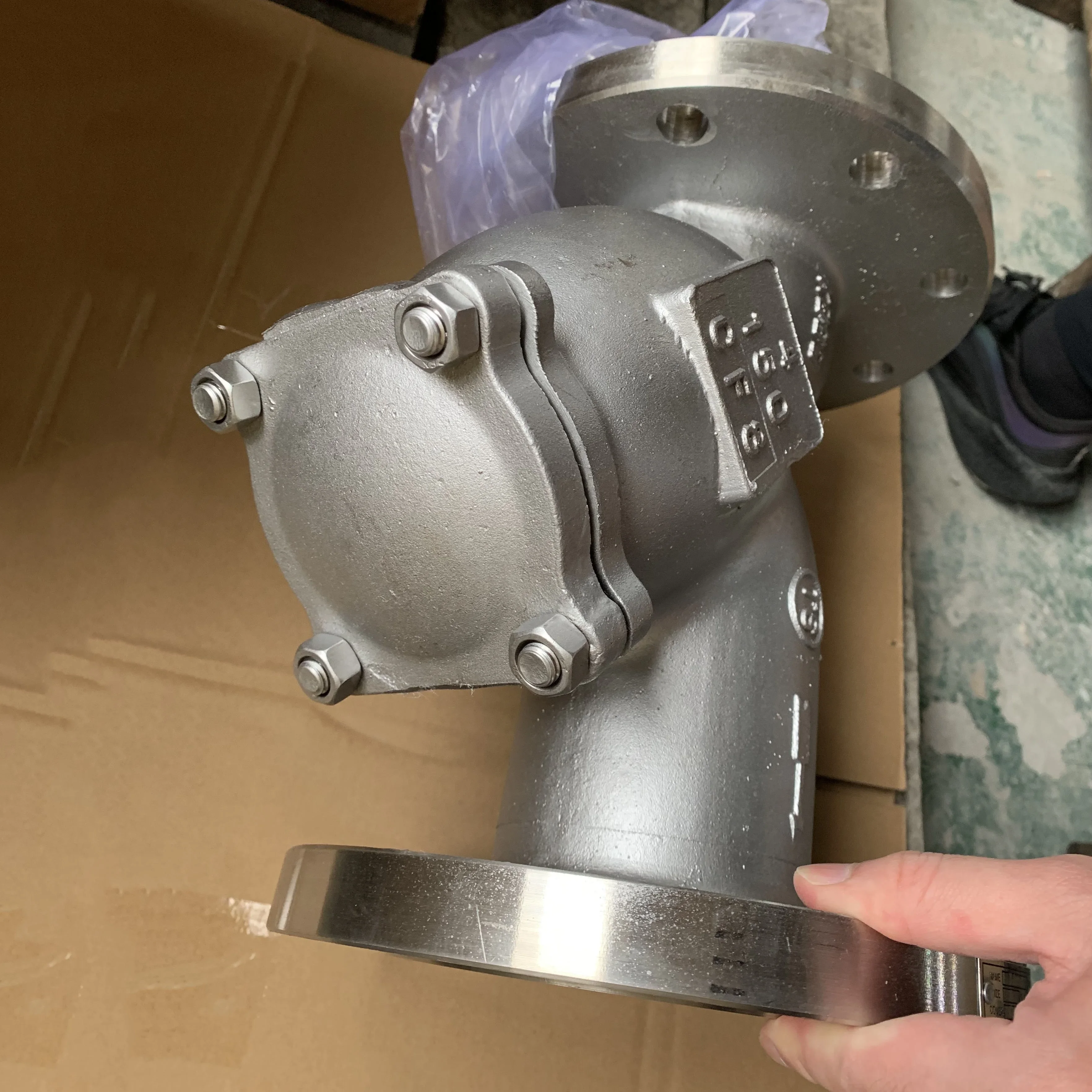 Y-STRAINER Корпус: SS 316 фильтр: перфорированная отделка PTFE с фильтром ETFE WEB 40 ME DN50 b. 1 бар