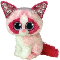 ty beanie glitter big eyes cute mai long tail kitty pink cat plush toy stuffed animals doll kids toys babys birthday gifts 15cm