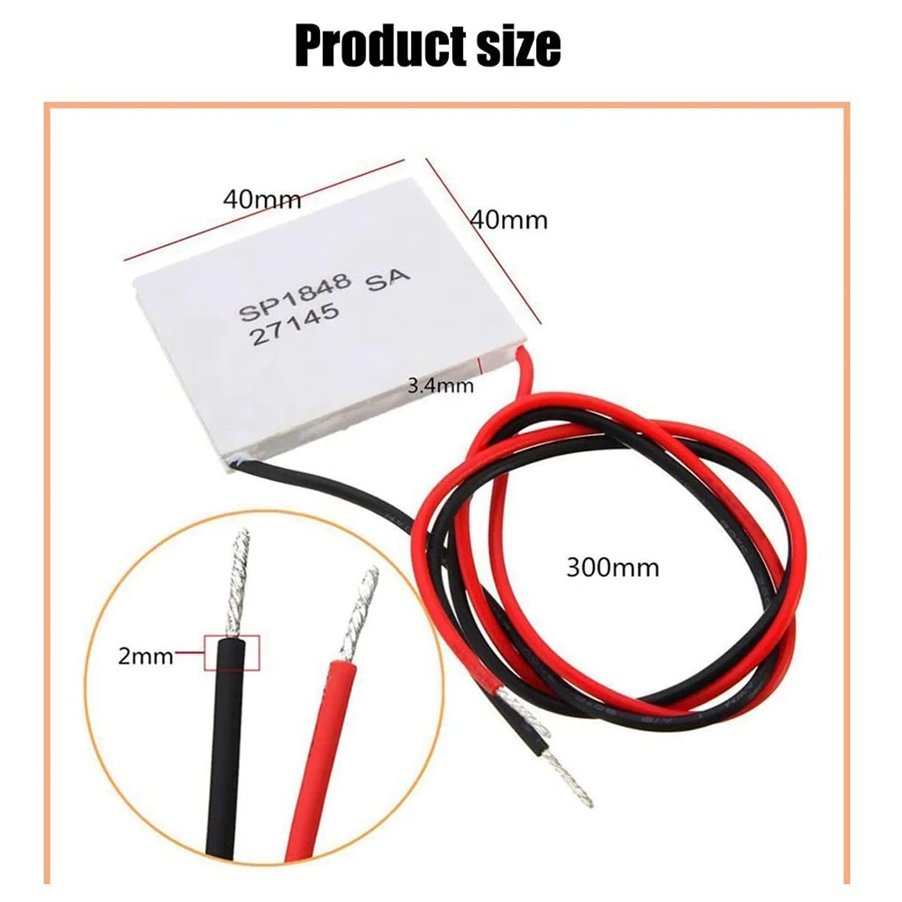2 шт. 40X40 мм термоэлектрический генератор SP1848-27145 модуль Пельтье TEG