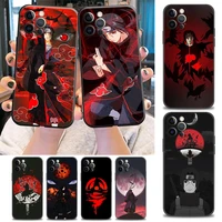 cute itachi uchiha naruto phone case for apple iphone 11 12 13 pro 7 8 se xr xs max 5 5s 6 6s plus tpu case fundas coques capa