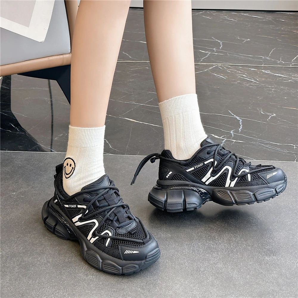 New Sneakers For Women High Platforms Casual Shoes Woman Fashion Chunky Sneakers Ladies Casual Shoes Female