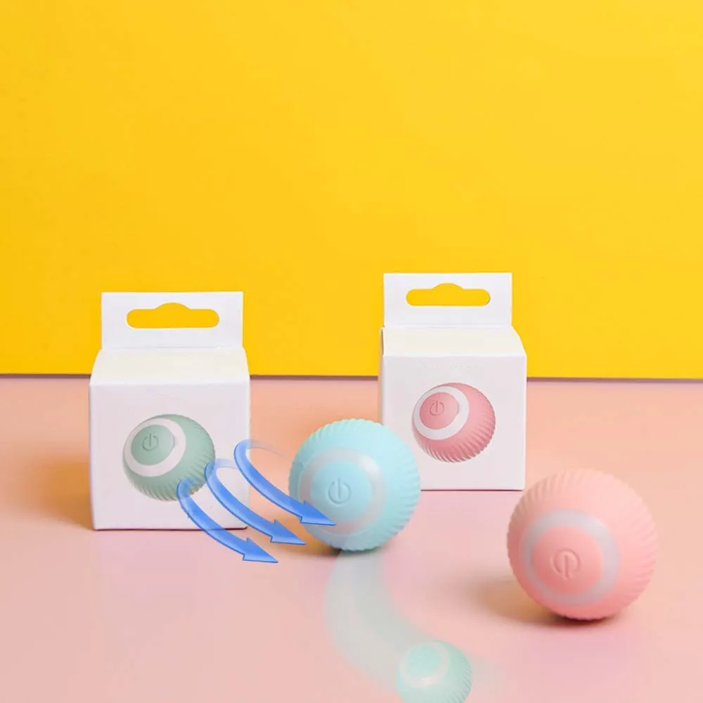 

Smart Cat Toys Automatic Rolling Balls EVA/Plush Electric Touch Sounding for Cats Training Interactive Kitten Toys Pet Supplies