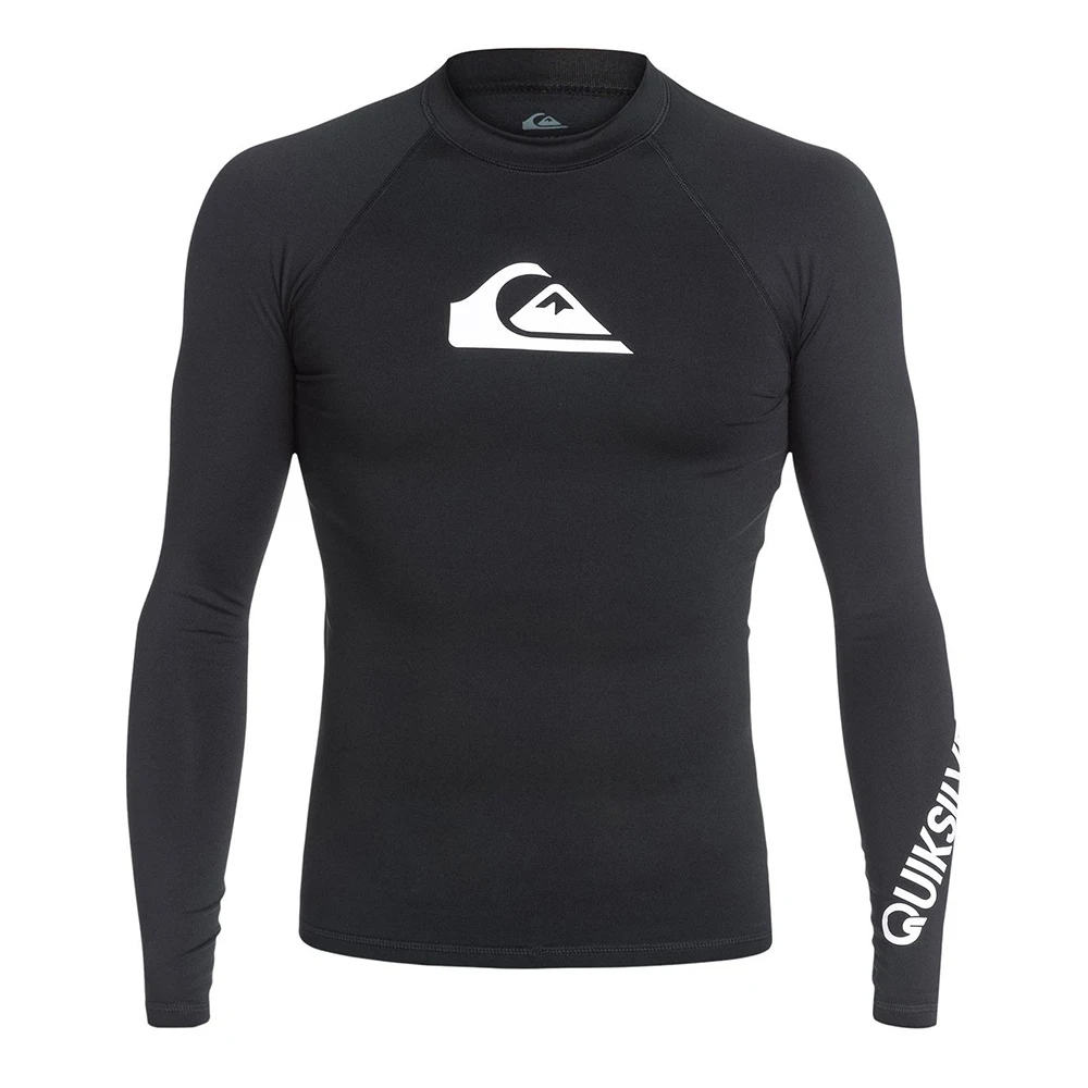 2023 Men Long Sleeve Surf Swimsuit Swimming T-shirt Beach UV Protection Swimwear Rash Guard Surfing Diving Swimsuit Tights Shirt