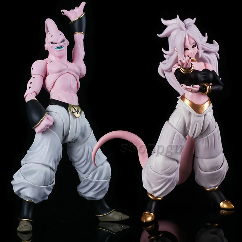 

SHF Dragon Ball Figure Majin Buu Android #21 Movable Joints PVC Action Figure Collection Anime Model Toys Doll Kids Gift