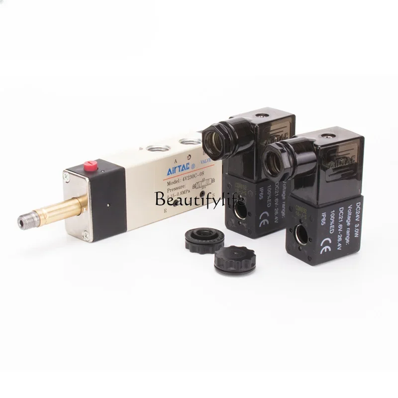 Электромагнитный клапан 4В320-10/4В220-08 с двойной катушкой управления коммутации